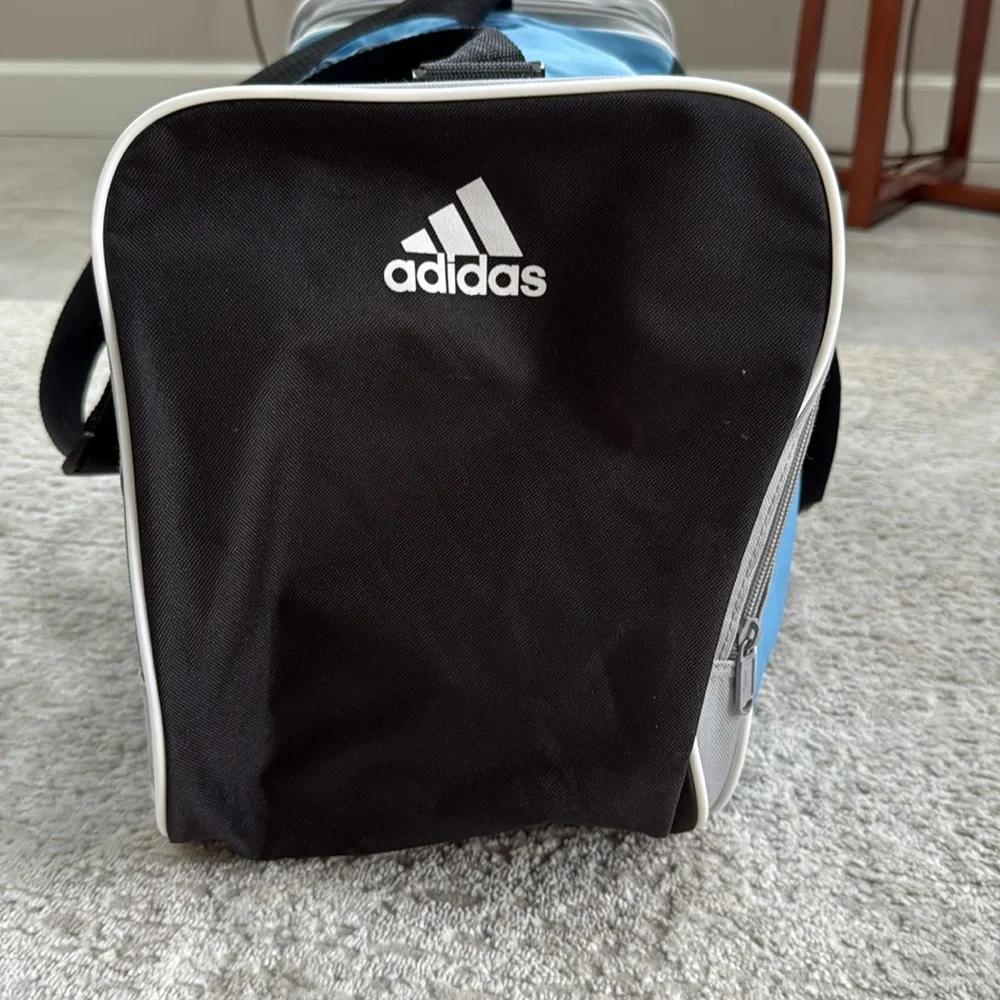 Gently Used Adidas Blue 2 Pocket 2Set Handles- Medium-Size-Heavier Weight Canvas